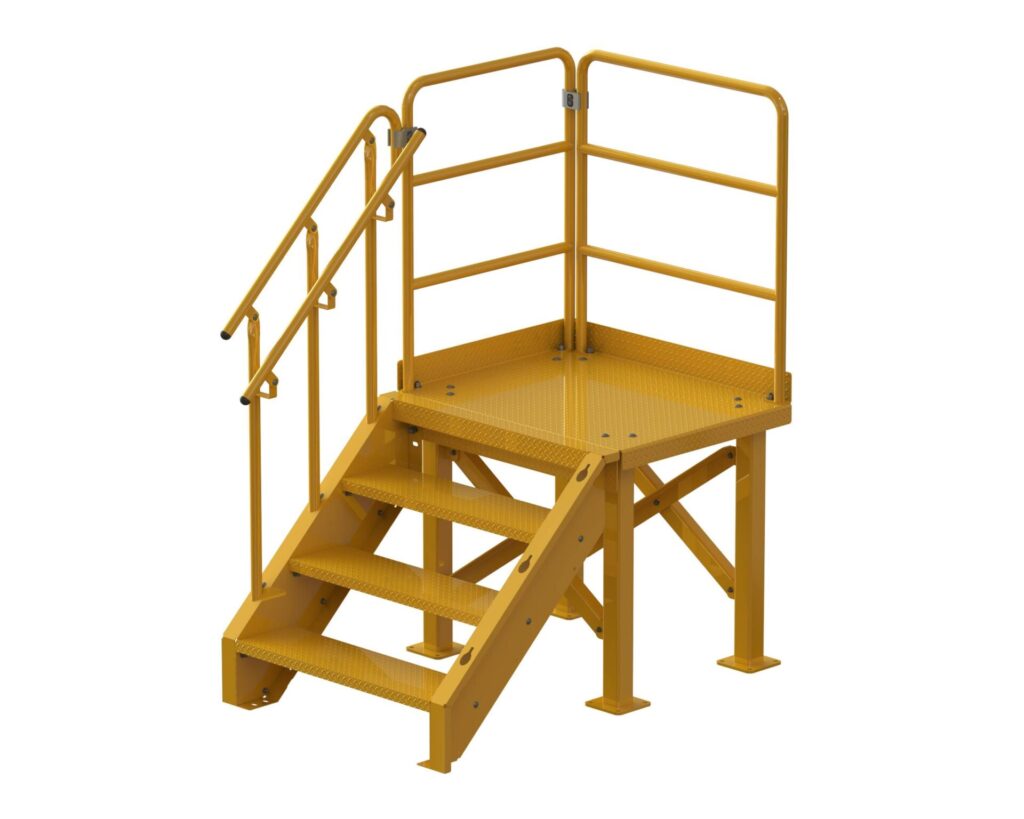 Generator Platform, Side Access, Powder Coated