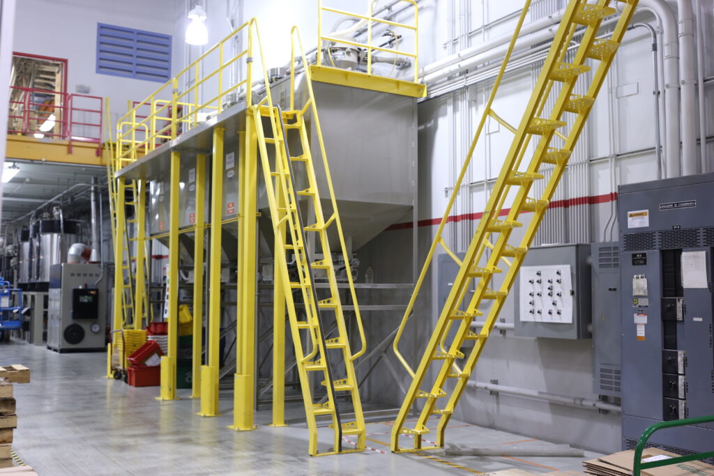 Mezzanine stairs, alternating tread stairs,