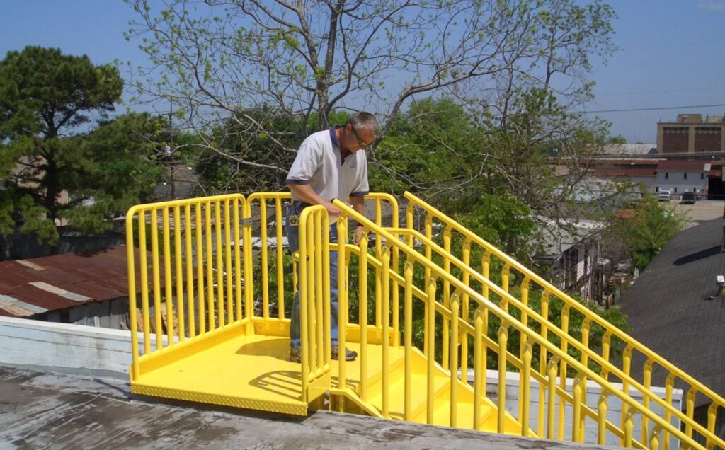 Commercial Roof Egress Stair