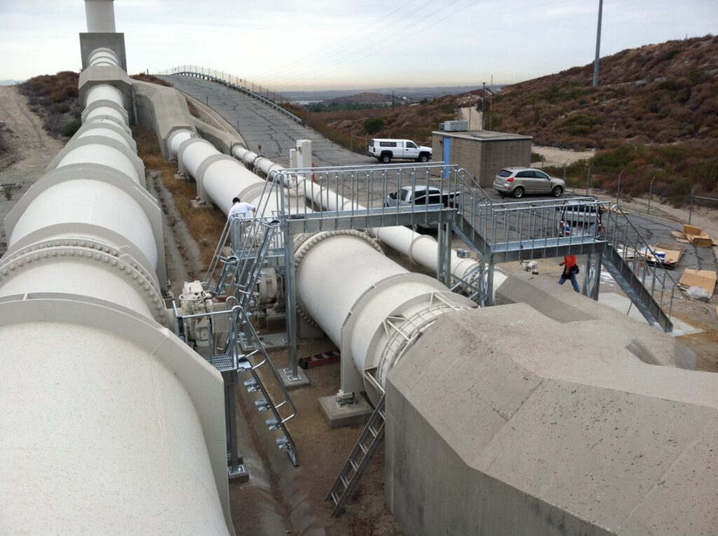 Galvanized Alternating Tread Stair Crossover Bridge