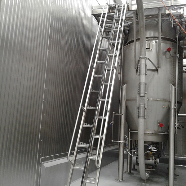 Stainless steel stair