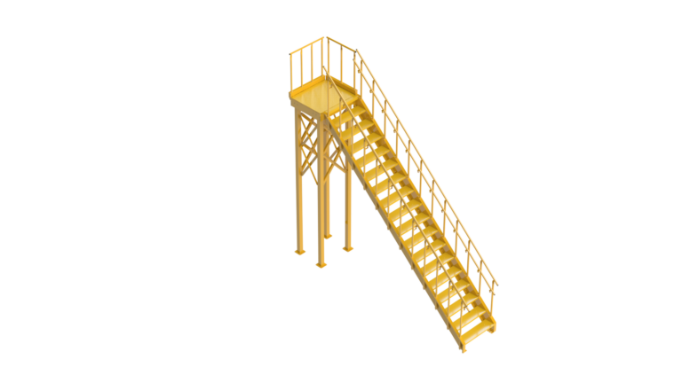 Left Exit Work Platform