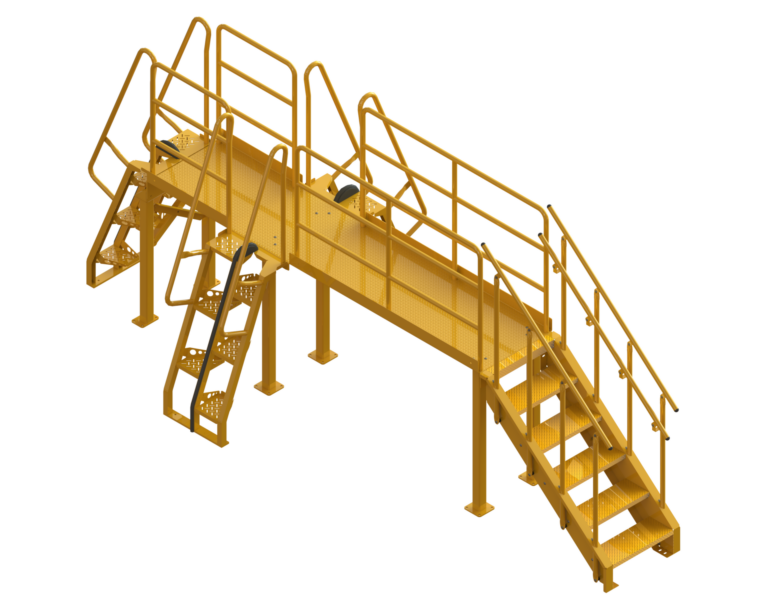 Multi-System Crossover with Standard/OSHA Stairs and Alternating Tread Stairs