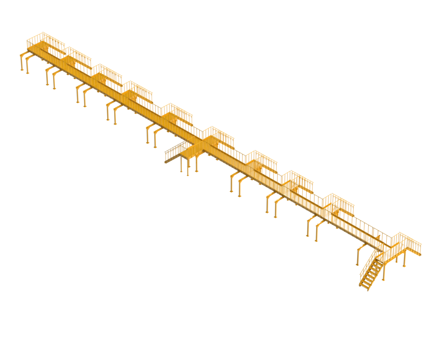 The 10 Most Common Shapes of Conveyor Crossover Bridges - Lapeyre Stair