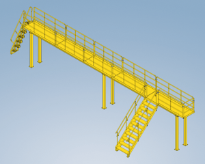 OSHA compliant catwalk system