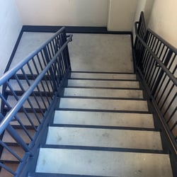 Steel railing and handrails