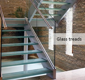 Glass treads