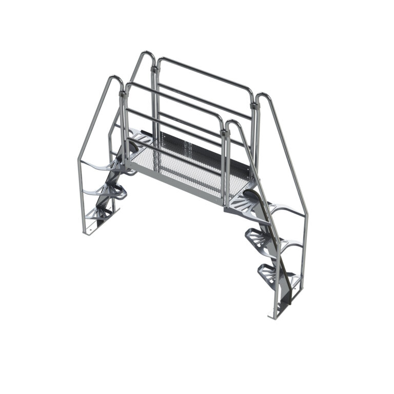 small metal cart with wheels on a white background