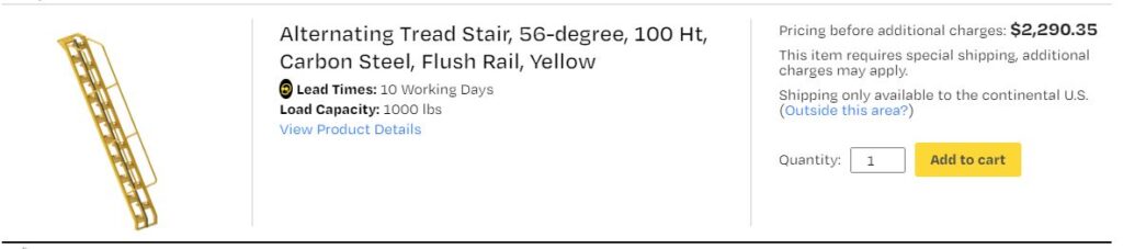 line item stair