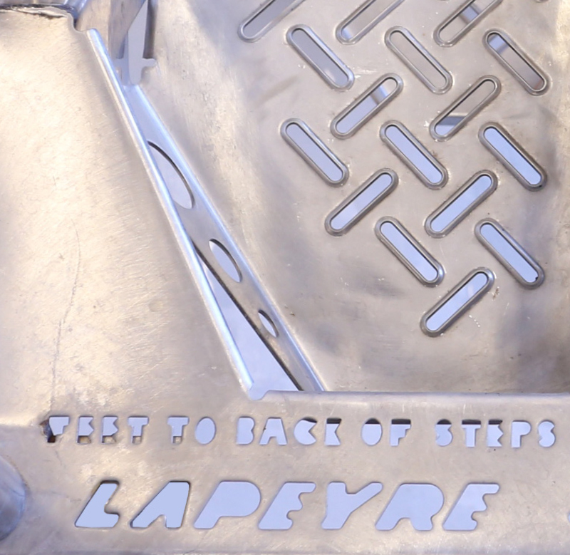 Stainless steel alternating tread stairs