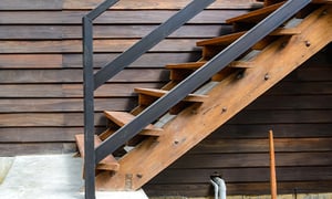 Wood stair stringer