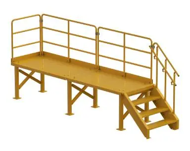 Full Left Access Generator Platform, Powder Coated