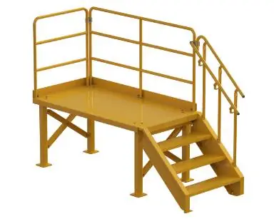 Extended Left Access Generator Platform, Powder Coated