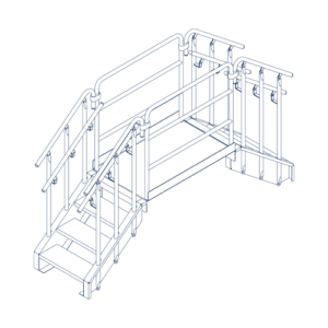 Industrial Crossover Stair