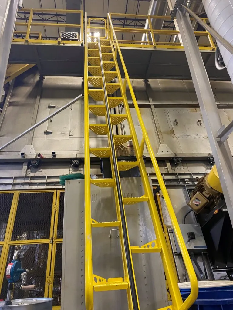 Industrial Stair Conveyor Crossover, Bottling
