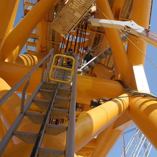 Alternating Tread Stair, Safety Gate, Oil and Gas