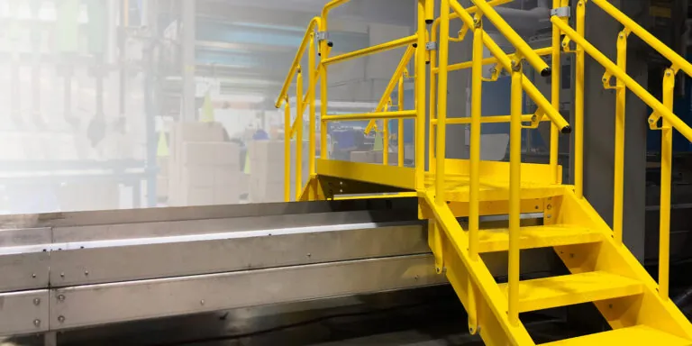 industrial crossover stairs