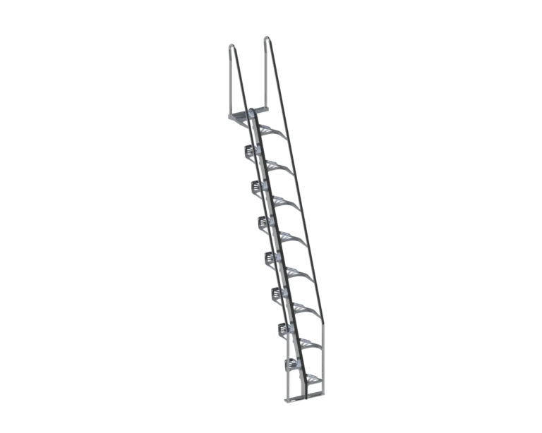 Alternating Tread Stairs (Ships Ladder Device Alternative) - Lapeyre Stair