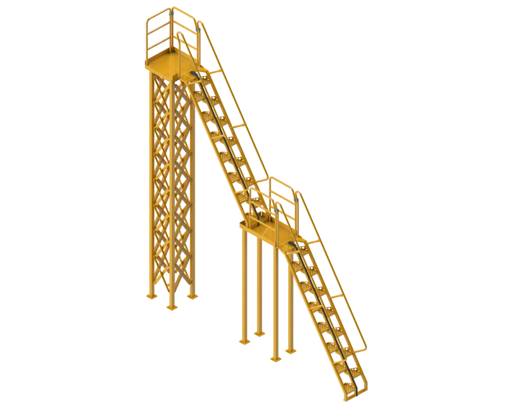 Forward Intermediate with Left Exit Top Platform