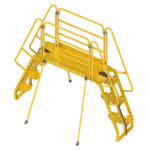 Alternating Tread Crossover Stair with Sway Bracing