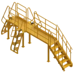 Multi-System Crossover with Standard/OSHA Stairs and Alternating Tread Stairs