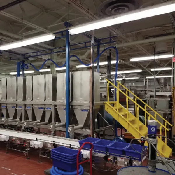 galvanized industrial work platform