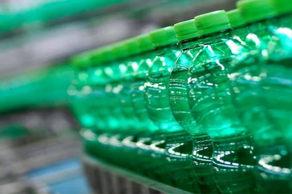 Refresco green bottles