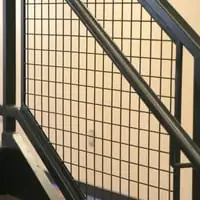 Wire mesh railing