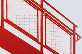 mesh panel stair rail design example