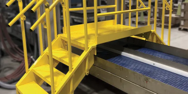industrial crossover stairs