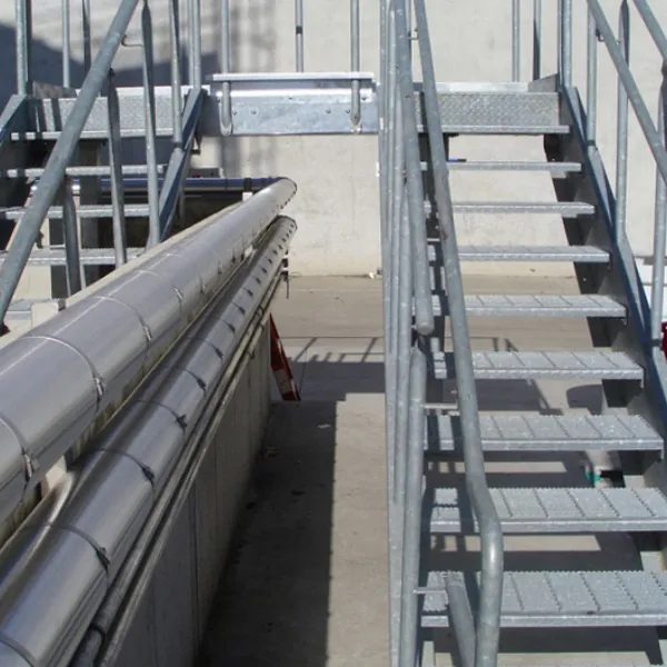 Roof top industrial crossover stair
